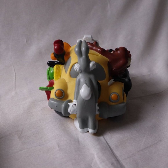 Vintage Looney Tunes Coin Bank Warner Bros Taxi Cab Tweety Bugs Daffy Taz Marvin - Picture 4 of 8